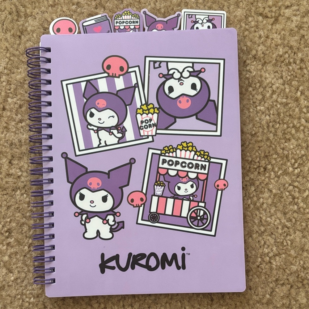 Sanrio Purple and White Character Notebook
